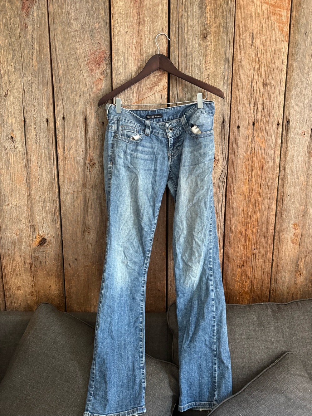 Guess Women’s Light Blue Flared Jeans